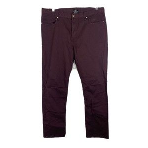 H&M Mens Skinny Fit Jeans Burgundy Red Size EUR 36 US 36